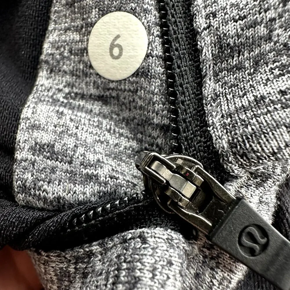 Lululemon Think Fast Hoodie Space Dye Camo Black Dark Slate Black Rulu 6